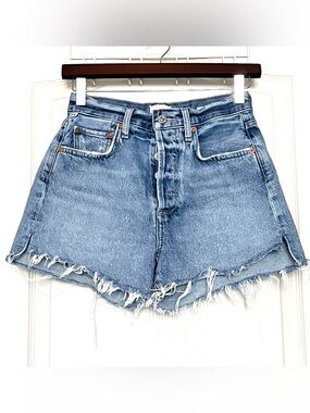 Citizens Of Humanity Marlow Vintage Denim Shorts Size 23 Light Wash Raw Hem